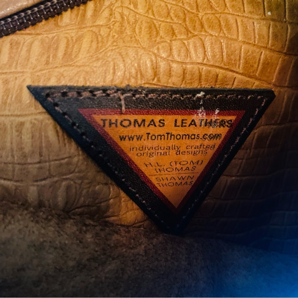 THOMAS LEATHERS New Angle Bag Brown Leather Crossbody - Picture 7 of 7